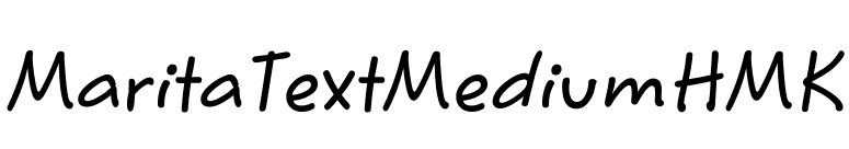 MaritaTextMediumHMK font preview