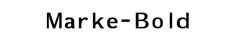 Marke-Bold font preview