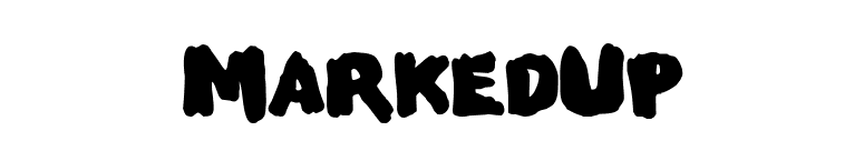 MarkedUp font preview