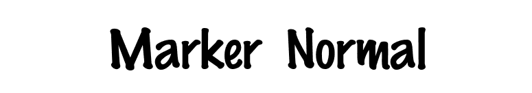 Marker Normal font preview