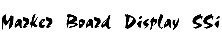 Marker Board Display SSi font preview