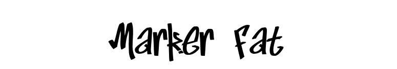 Marker Fat font preview