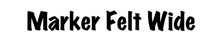 Marker Felt Wide font preview