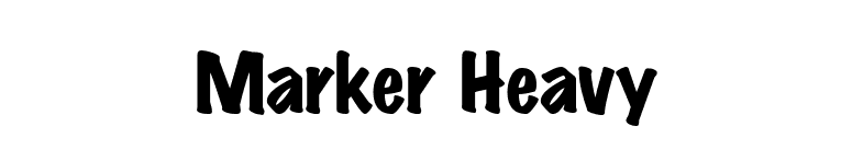 Marker Heavy font preview