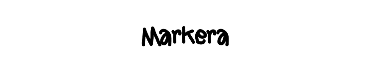 Markera  font preview