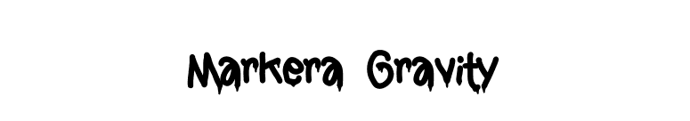 Markera Gravity font preview