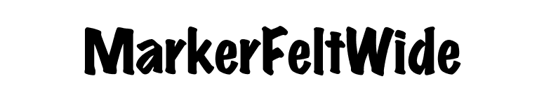 MarkerFeltWide font preview