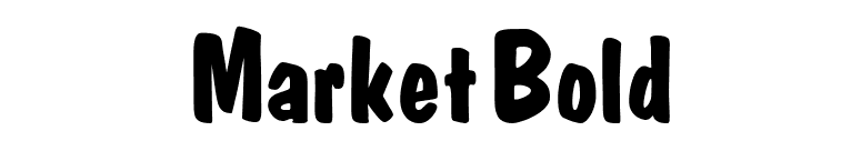Market Bold font preview