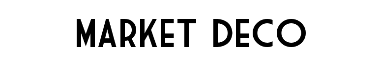 Market Deco font preview