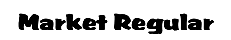 Market Regular font preview