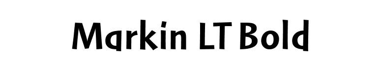 Markin LT Bold font preview
