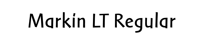 Markin LT Regular font preview