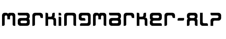 MarkingMarker-ALP font preview