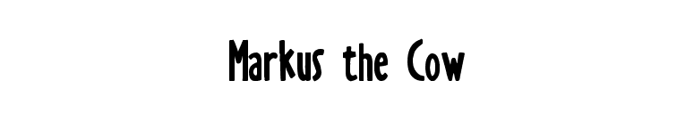 Markus the Cow font preview