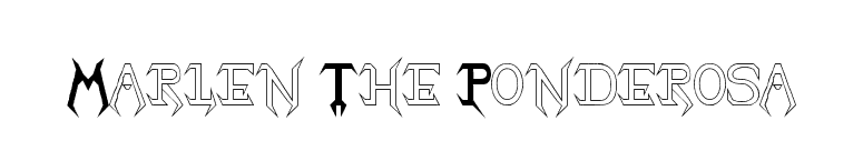 Marlen The Ponderosa font preview