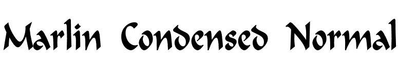 Marlin Condensed Normal font preview