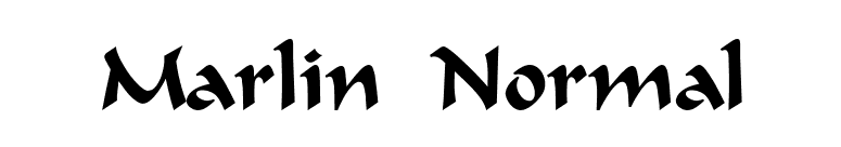 Marlin Normal font preview