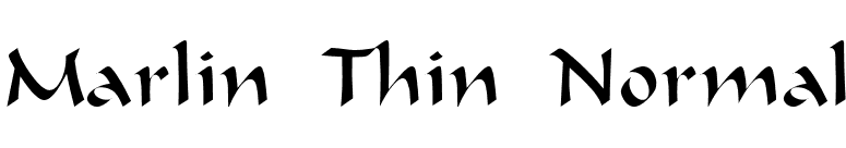 Marlin Thin Normal font preview