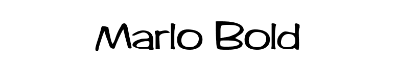 Marlo Bold font preview