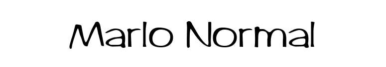 Marlo Normal font preview