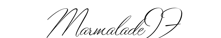 MarmaladeJF font preview