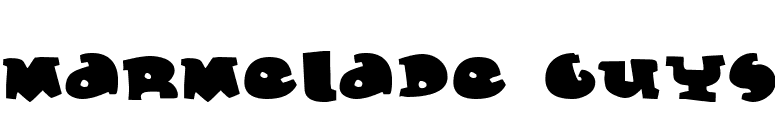 Marmelade Guys font preview