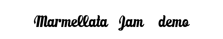 Marmellata (Jam)_demo font preview