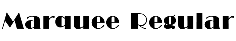 Marquee Regular font preview