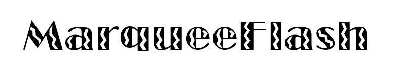 MarqueeFlash font preview