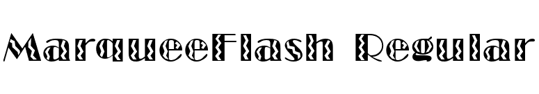 MarqueeFlash Regular font preview