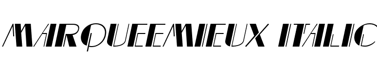 MarqueeMieux Italic font preview