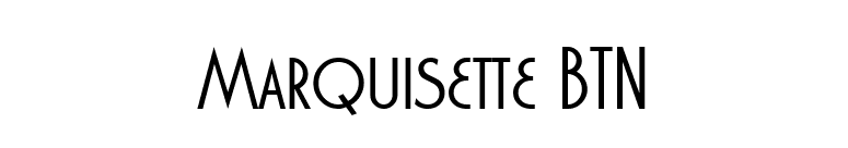 Marquisette BTN font preview