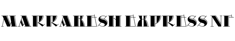 Marrakesh Express NF font preview