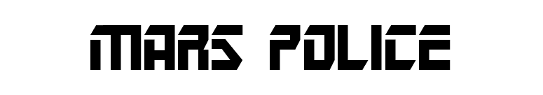 Mars Police font preview
