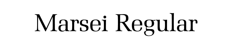 Marsei Regular font preview