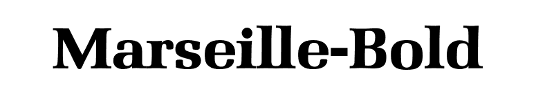 Marseille-Bold font preview