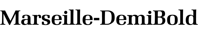 Marseille-DemiBold font preview