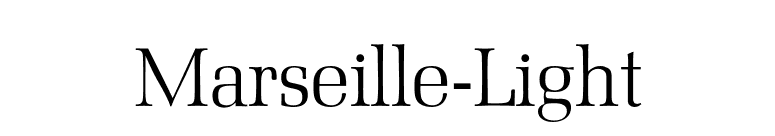 Marseille-Light font preview