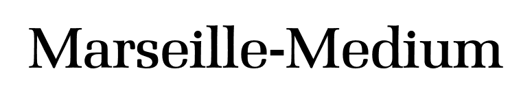 Marseille-Medium font preview