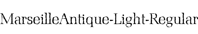 MarseilleAntique-Light-Regular font preview