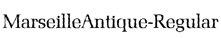 MarseilleAntique-Regular font preview