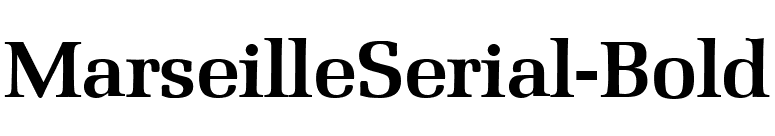MarseilleSerial-Bold font preview