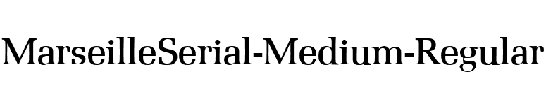 MarseilleSerial-Medium-Regular font preview