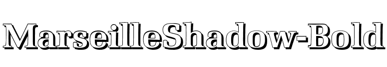 MarseilleShadow-Bold font preview