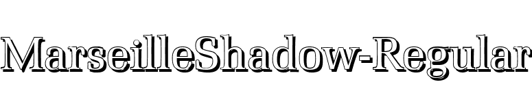 MarseilleShadow-Regular font preview
