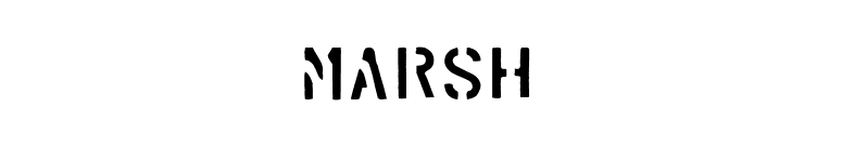 Marsh font preview