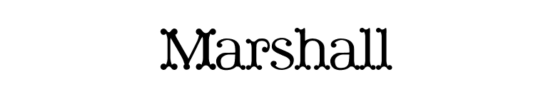 Marshall font preview