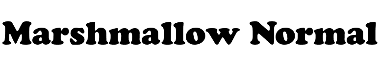 Marshmallow Normal font preview