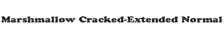 Marshmallow Cracked-Extended Normal font preview