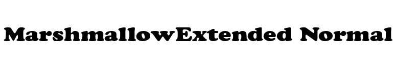 MarshmallowExtended Normal font preview